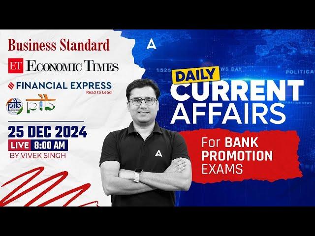 Current Affairs 2024 | Daily Current Affairs Today | Bank Promotion Exams  | Vivek Sir