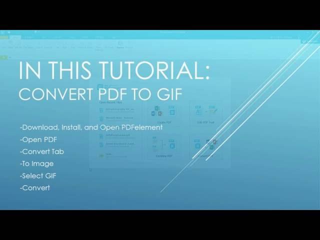 How to Convert PDF to GIF