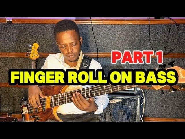 Finger roll technique on Bass - Beginners Bass lesson part 1