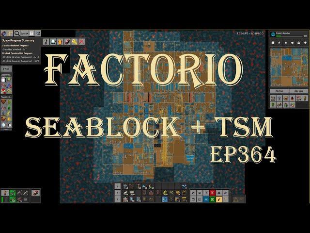 Factorio 1.1 Seablock + TSM EP364 More Big Yellow Science