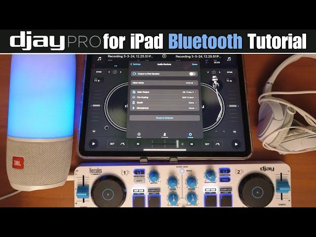 Djay Pro for iPad Bluetooth Tutorial