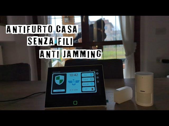 Italian Alarm wireless home burglar alarm kit review: anti-jamming with siren, sim, wifi and app