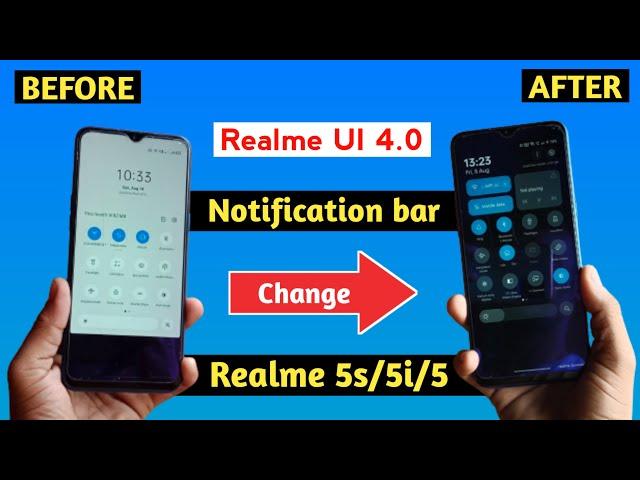 Realme 5s/5i/5 Realme UI 4.0 Notification Bar | Realme 5s/5i/5 Me Notification Bar Change Kaise Kare