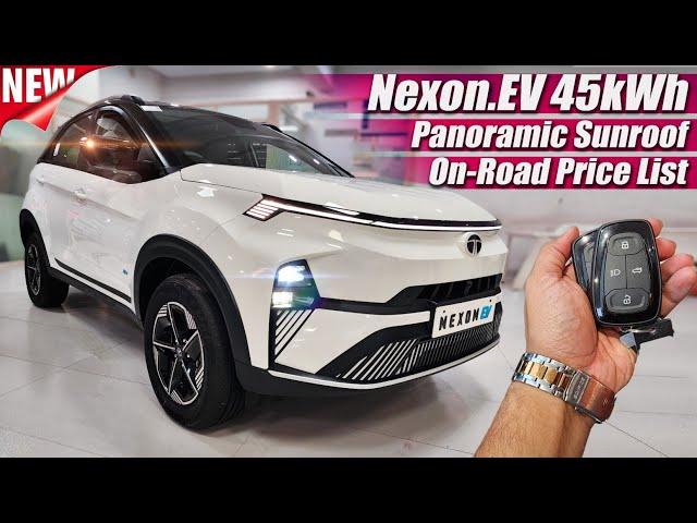 New Tata Nexon EV 45kWh Panoramic Sunroof Update, On Road Price, Range, Features