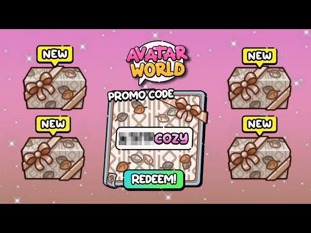 NEW PROMO CODE!!  FREE FOR ALL PLAYERS IN AVATAR WORLD!  | PAZU