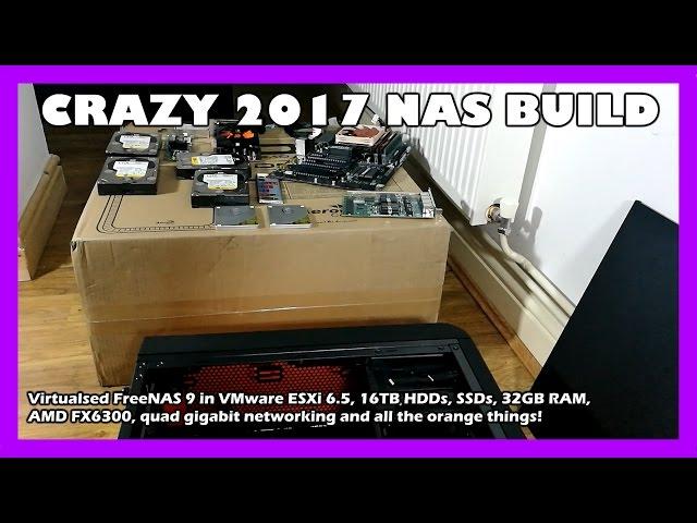 Crazy 16TB 2017 Home NAS Build // FreeNAS, ESXi, iSCSI