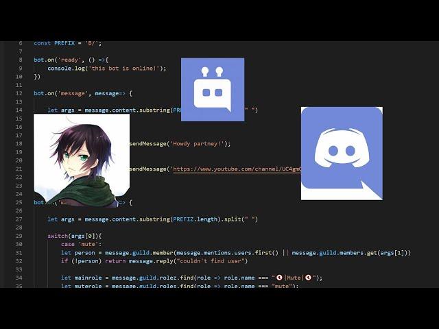 Coding my own bot! (READ DESCRIPTION!) how to make custom commands!