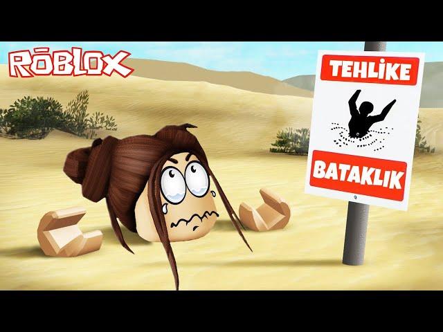 BATAKLIĞA BATTIM!!Roblox Quicksand Türkçe