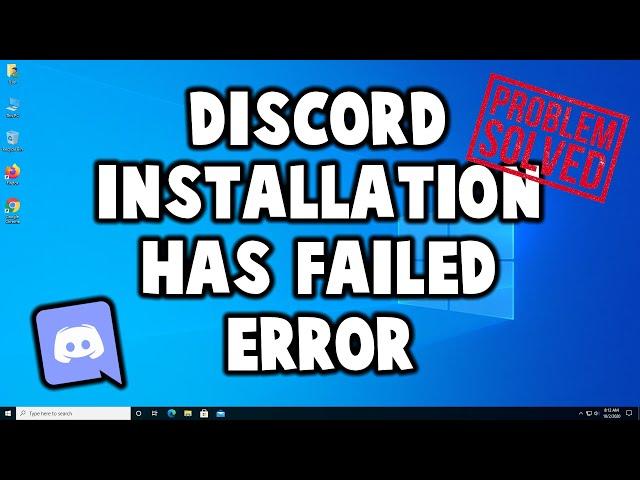 Discord   Installation Has Failed Error