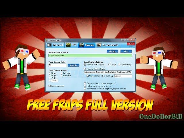 How To Get Full Version Of Fraps For Free