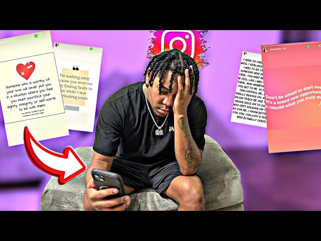 Posting Break Up Quotes On Instagram Prank!