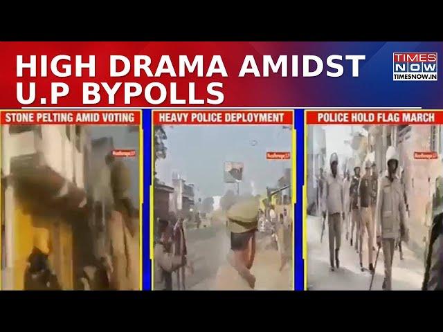 Muzaffarnagar Violence: Stone Pelting During U.P. Voting, Police Respond With Flag March | Watch