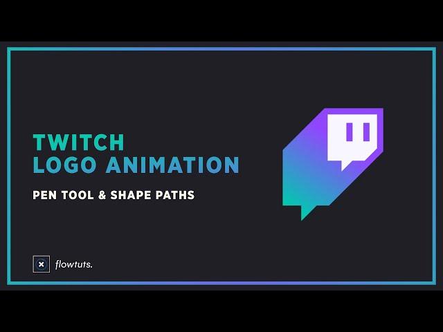 TWITCH LOGO ANIMATION In After Effects | After Effects Tutorial 2020