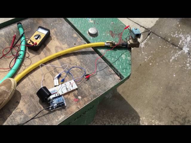 Solenoid valve control with arduino