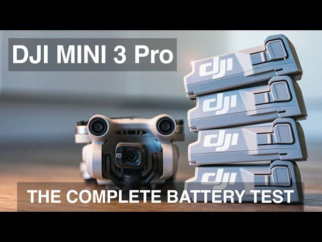 DJI Mini 3 Pro - The Complete Drone Battery Test