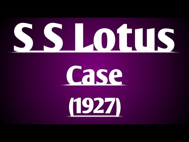 S S Lotus 1927