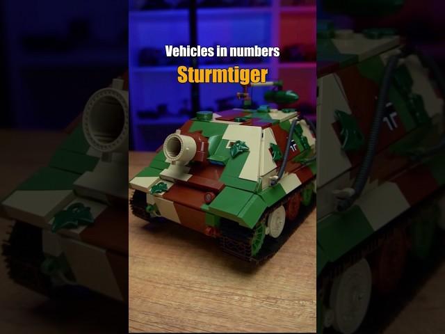 38 cm Sturmmörser Sturmtiger - Vehicles in numbers  - #shorts #cobi #bricks