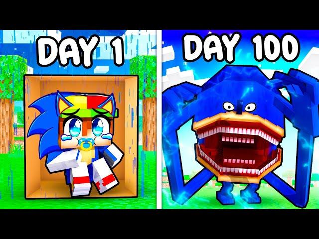 100 DAYS as SHIN SONIC in Minecraft!