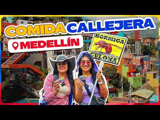 ASÍ comen en las calles de MEDELLÍN   | Desde papas trifásicas hasta hormigas culonas  ️