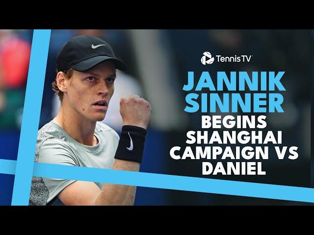 Jannik Sinner Begins Shanghai Campaign vs Taro Daniel  | Shanghai 2024