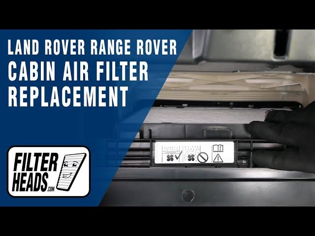 How to Replace Cabin Air Filter 2020 Land Rover Range Rover Sport | AQ1102