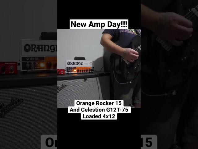 New Amp Day!! @OrangeAmplifiers  Rocker 15 Twrroe and Fender 4x12