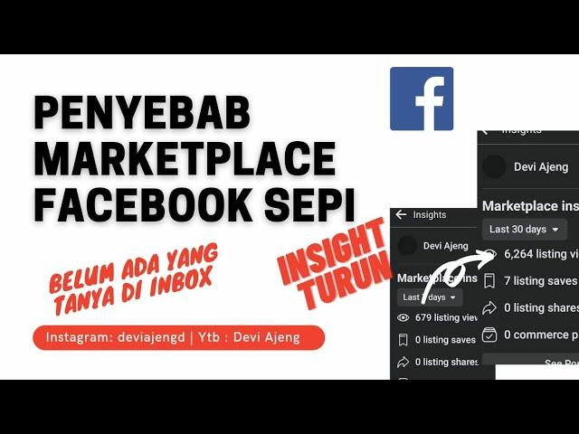 Penyebab jualan di marketplace facebook sepi