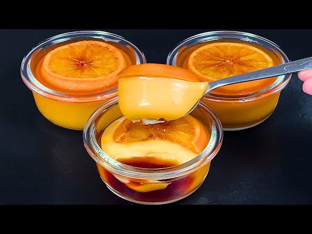 Just milk and orange! The best Christmas dessert in 5 minutes! No baking! Delicacy