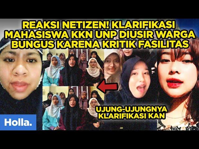 Reaksi Netizen Klarifikasi Mahasiswa KKN UNP Diusir Warga Bungus Karena Konten Kritik Fasilitas