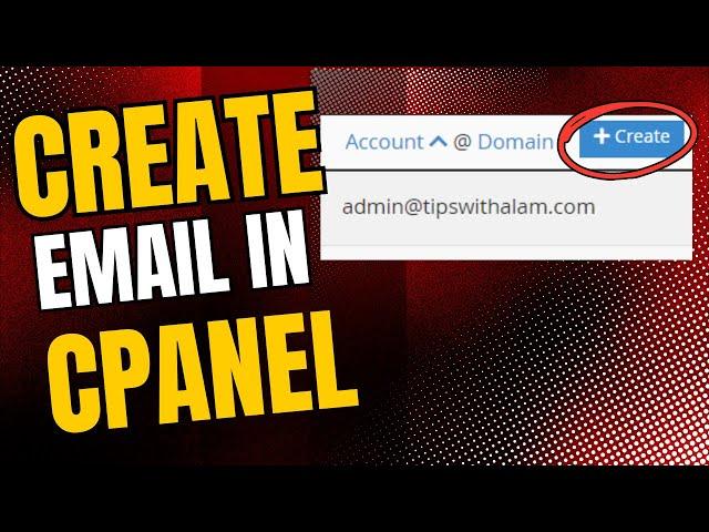 Cpanel tutorial: How To Create An Email Account In Cpanel