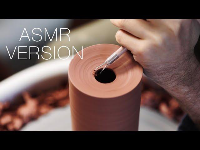 Making Tall Pottery Vases from Beginning to End — ASMR Version