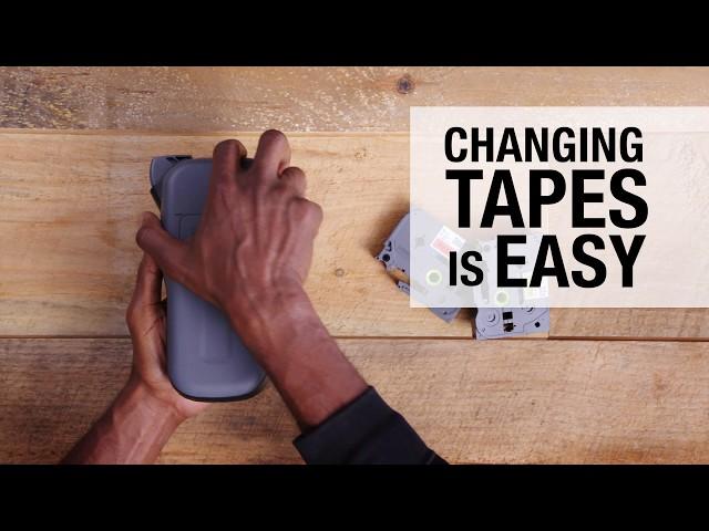 Changing Label Tapes is Simple with the P-touch Pro Label Maker Brother PT-H111