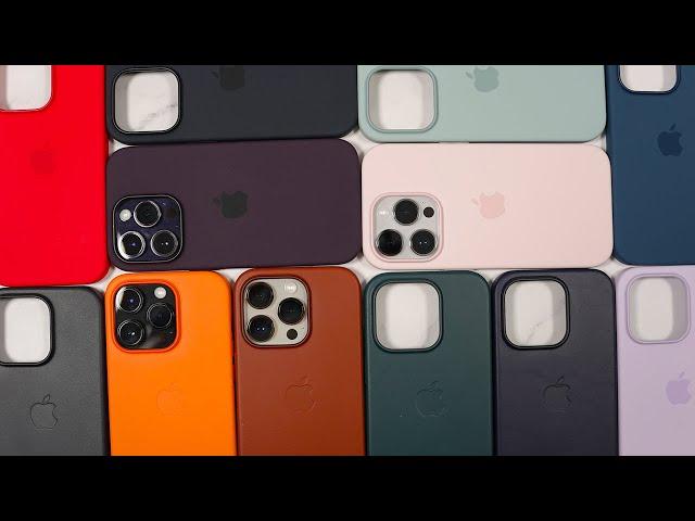 Every iPhone 14 Silicone & Leather Cases on All iPhone 14 Pro Colors!