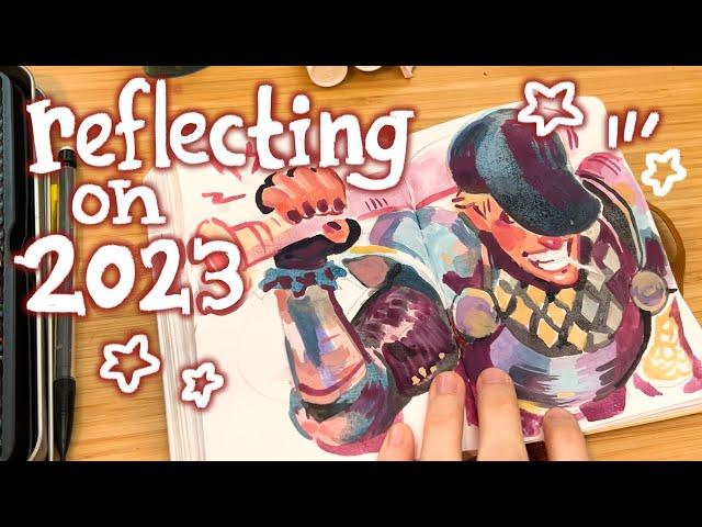 art vlog  painting my oc's and more printmaking!