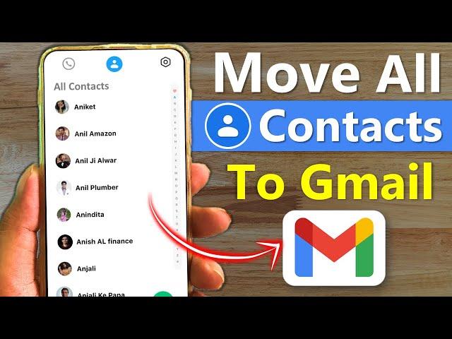 How to Move mobile contacts to gmail account | Move contacts to google account