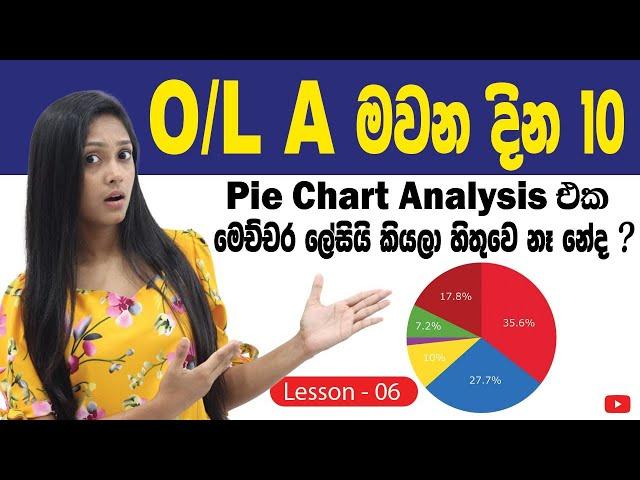 How to write a pie chart for O/L English exam | O/L English Lessons | Spoken English For Beginners