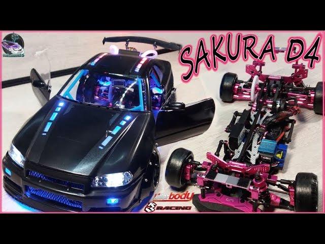 Sakura D4 -&- Killerbody -  RC Modified  Skyline Time Space  D4 Tuning Drift Chassis