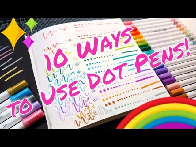 NEW! 10 Ways to Use Dot Markers // Ohuhu Kumimi Journal Pens