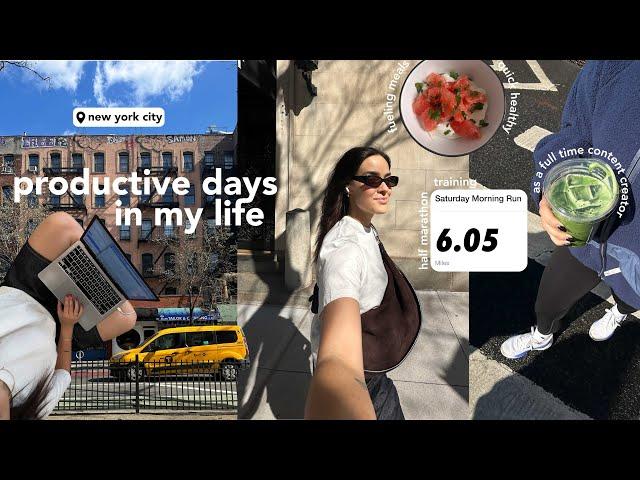 Productive Days In My Life In NYC | as a full time content creator