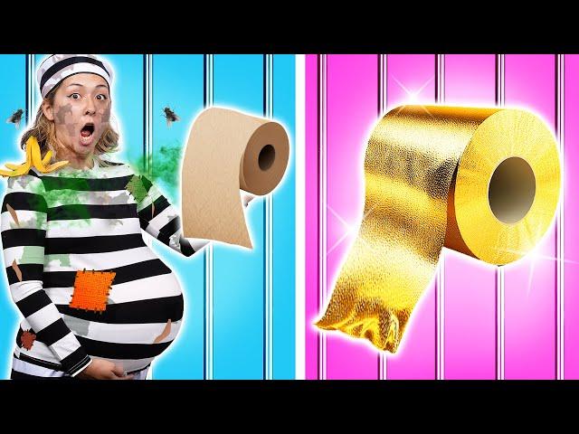 Rich Girl Vs Broke Pregnant in Jail | Popular Vs Unpopular Ideas | Funny Situations by Crafty Hacks