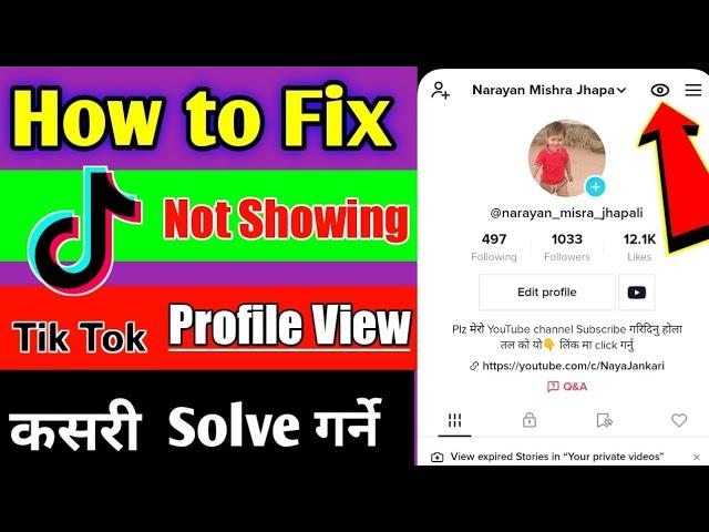 TikTok Profile Views Not Showing || How to Fix || Profile Views history not wanting || Kasari Solve