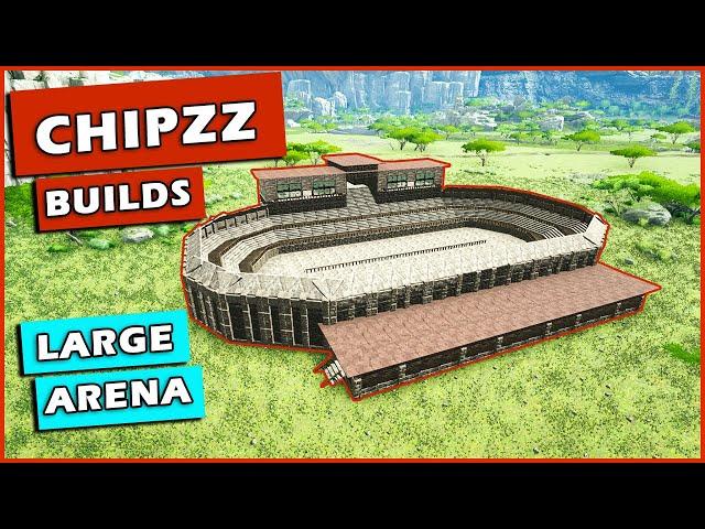 Ark: How To Build A Large Arena | No Clip Enabled | Building Tutorial