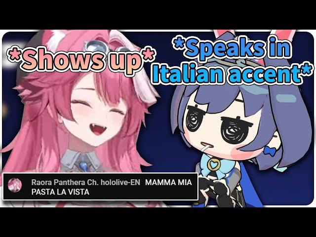 Kronii Didn't Realize She Summoned Raora and Speaks in Italian Accent