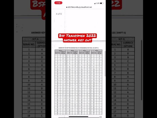 Bsf tradesmen 2022 answer key #bsftradesmenanswerkey #bsf #answerkey