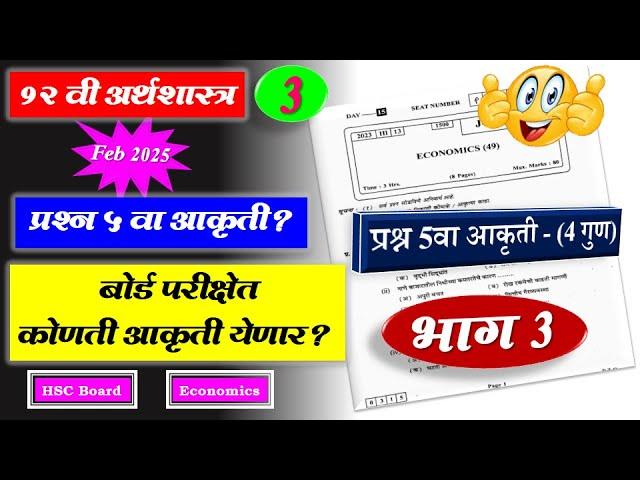 १२वी अर्थशास्त्र प्रश्न ५वा आकृतीवर कोणते प्रश्न विचारले जातील -2 || बोर्ड परीक्षा फेब्रुवारी २०२५