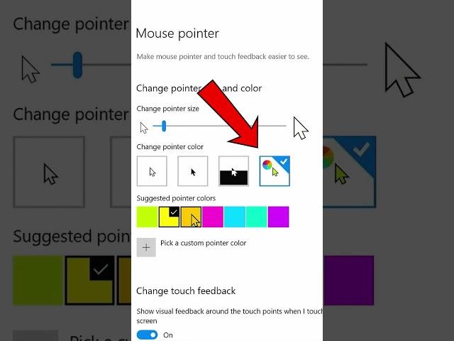 Change Color of Mouse Pointer in Windows