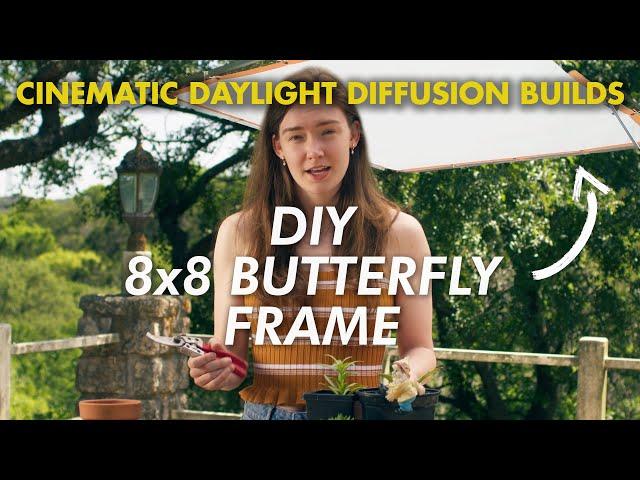 How to Make an 8x8 Butterfly Frame for $100 | Professional Overhead Lighting Diffusion Frame