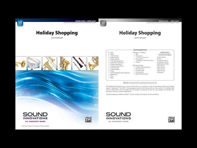 Holiday Shopping, by Scott Watson – Score & Sound