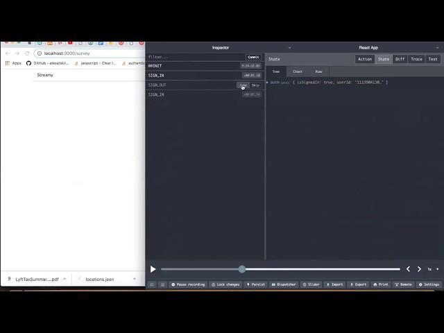 Using Redux Dev Tools to Inspect the Store (222)