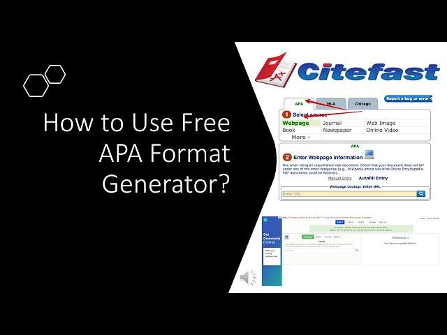 How to Use Free APA Format Generator? (ft. citefast)